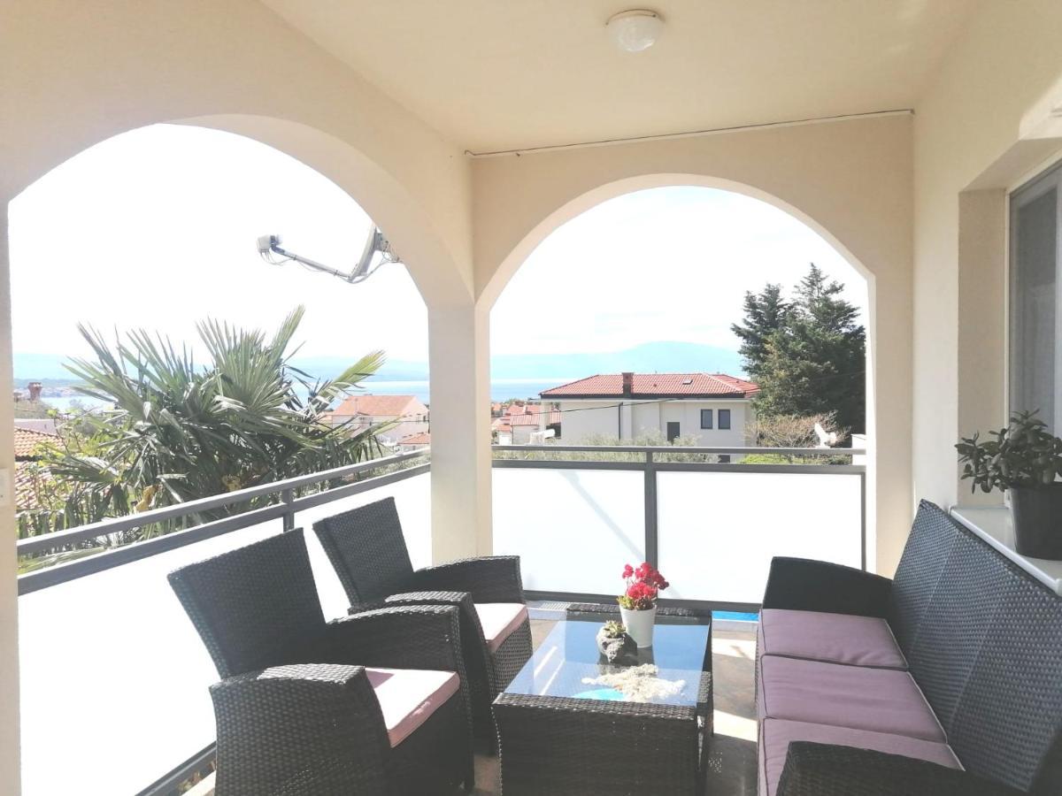 Lovely Sea View House In Malinska Island Krk Kültér fotó